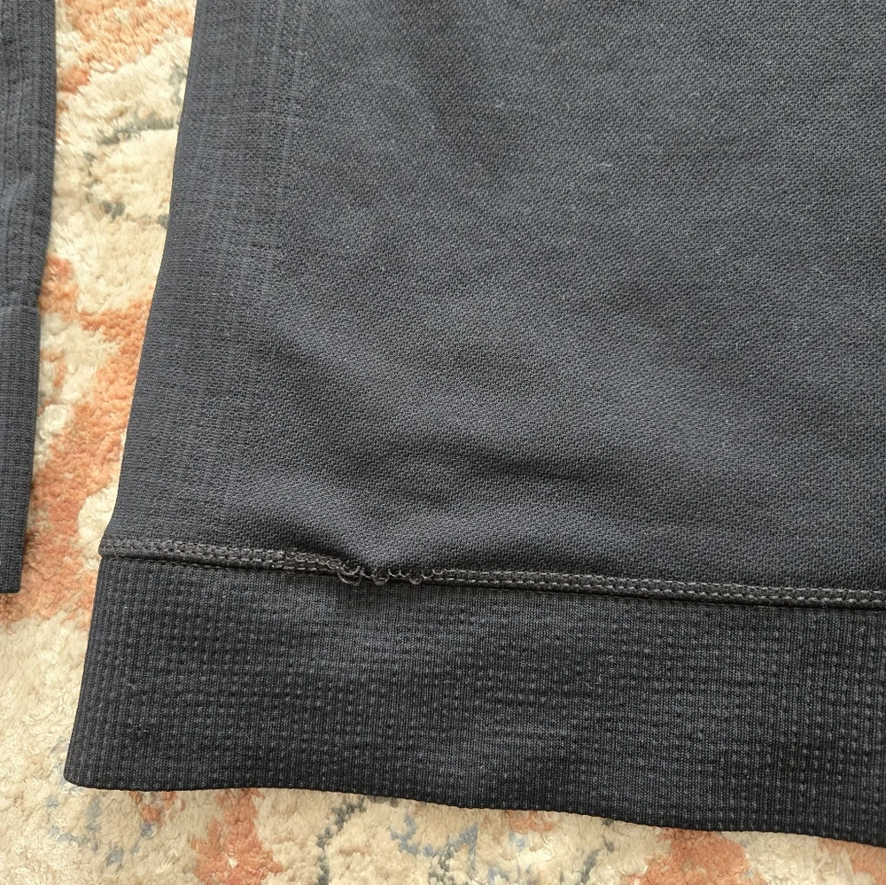 Lululemon Engineered Warmth Half zip Black Top - Picture 12 of 13